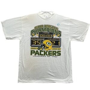 VTG Old Stock Green Bay Packers Super Bowl XXXI Champion Tee XL 1997 Sportswear